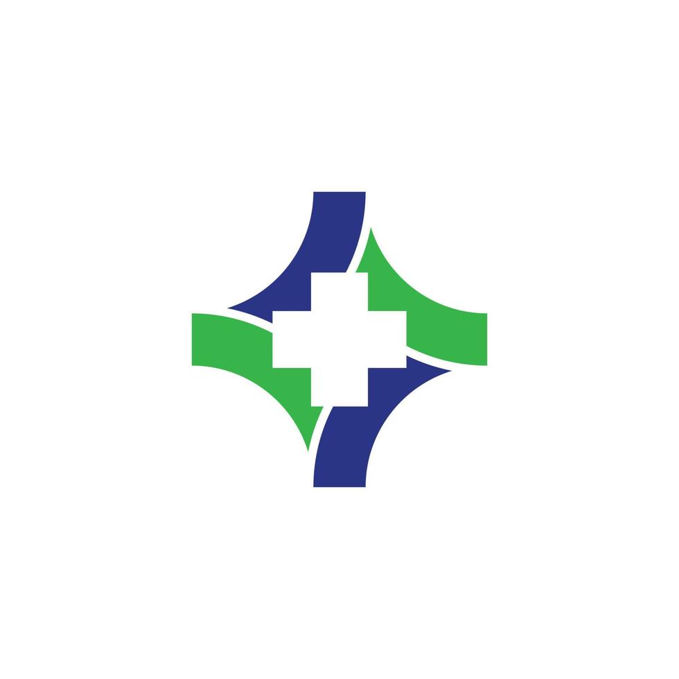 Medical cross symbol vector icon