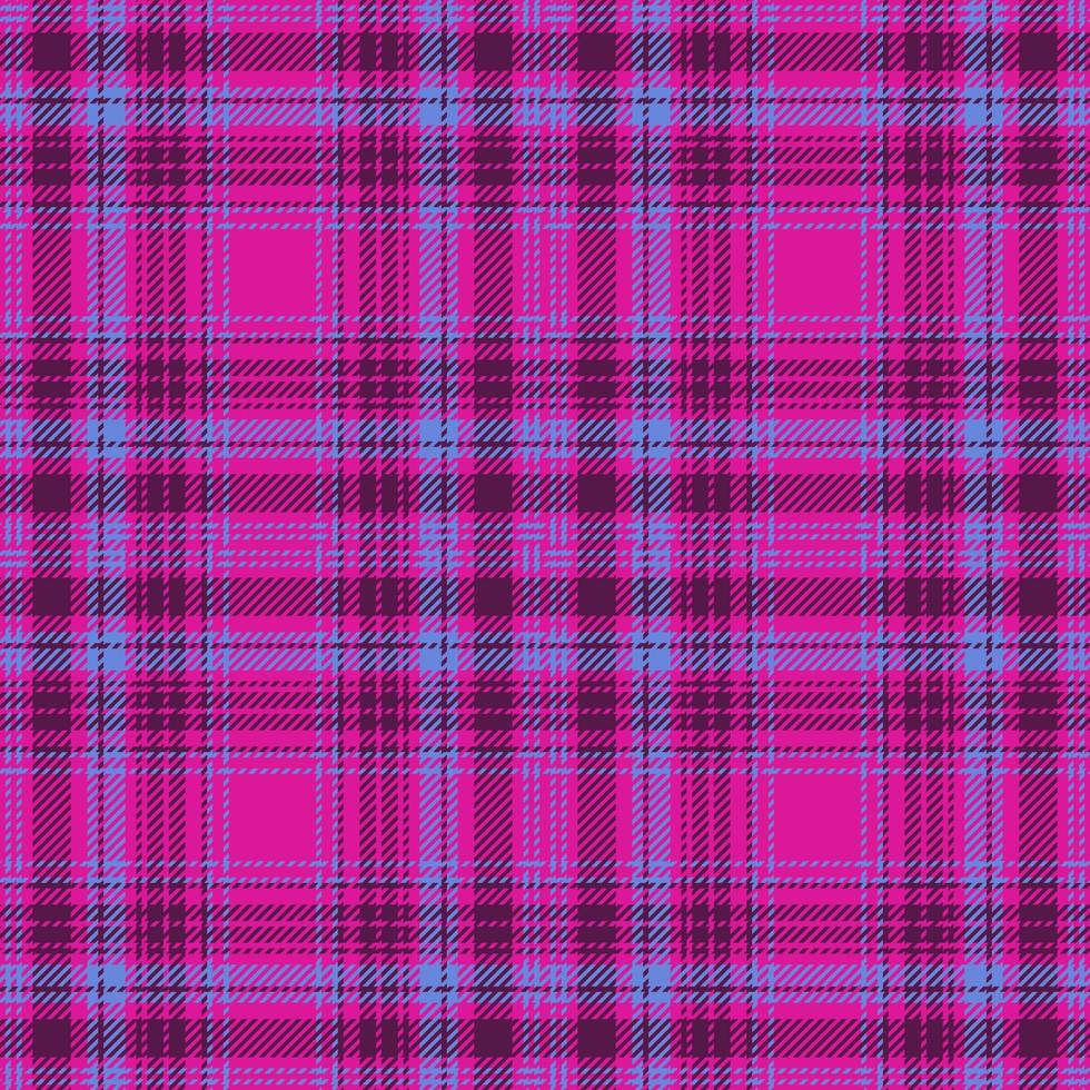 Tartan check fabric. Plaid vector textile. Background seamless texture pattern.