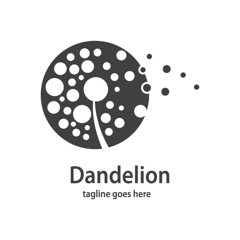 Dandelion symbol vector icon