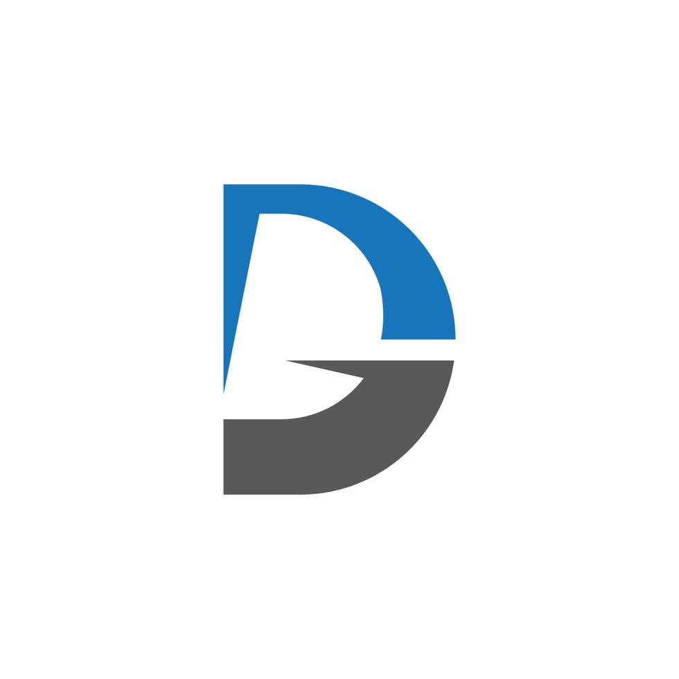 Letter d symbol illustration design vector