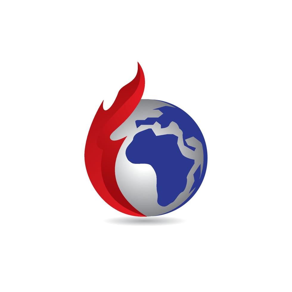 Global warming symbol vector icon