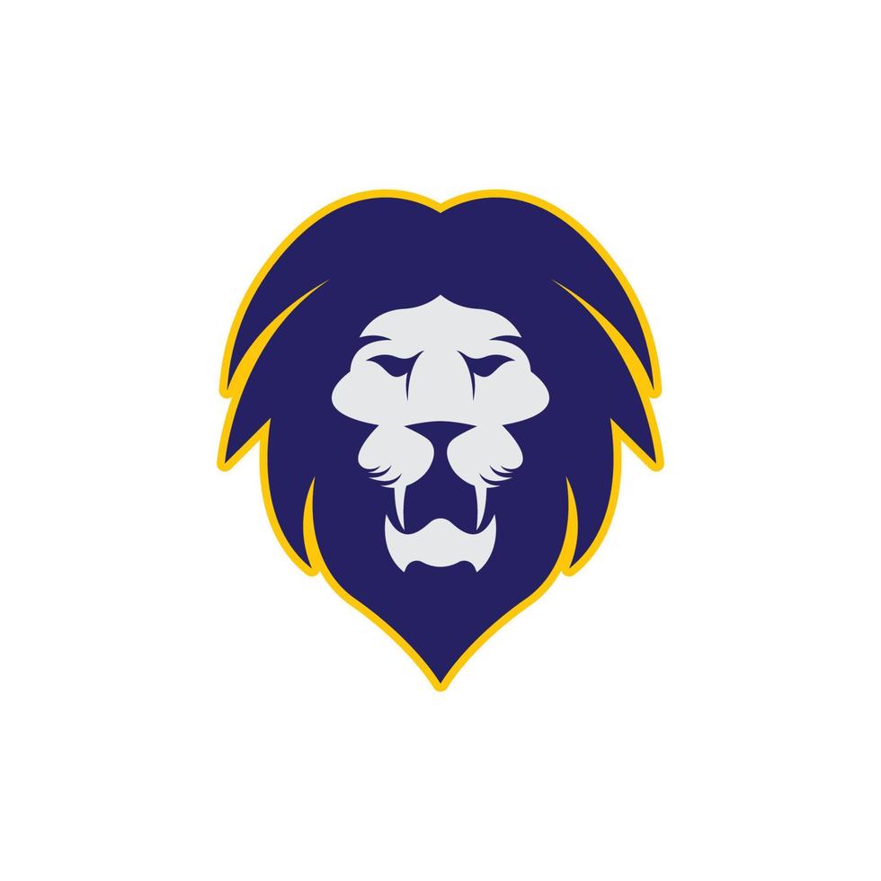 Lion head vector icon