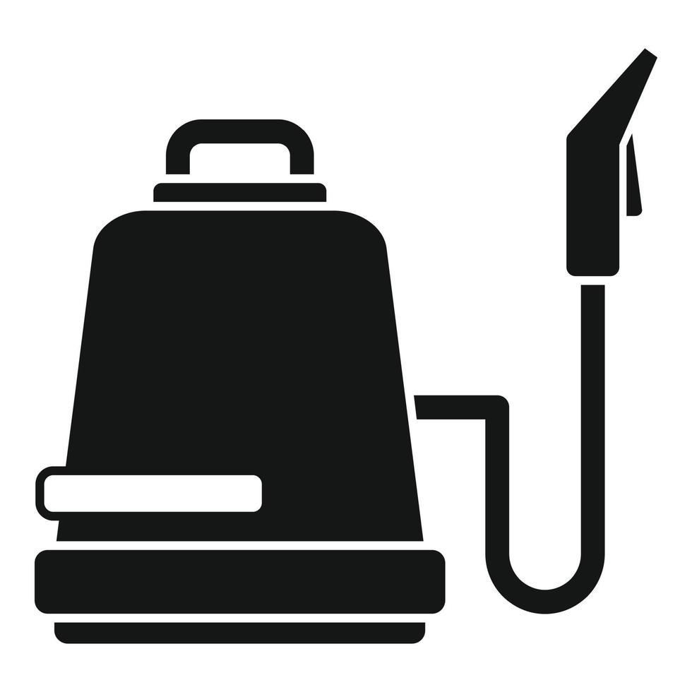 icono de limpiador de vapor profesional, estilo simple vector