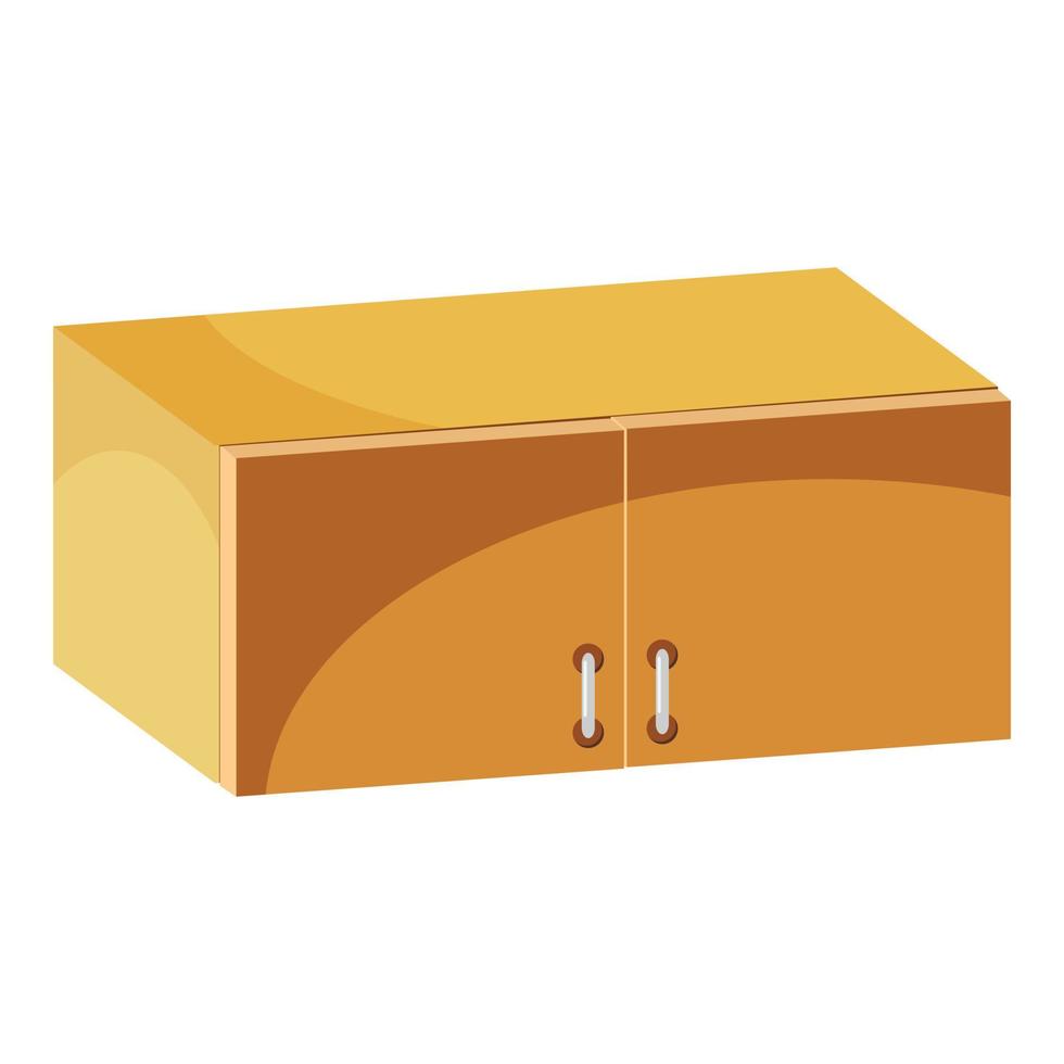 Drawer icon, cartoon style vector