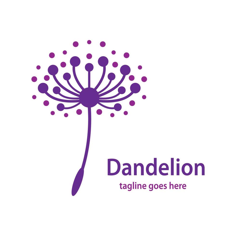 Dandelion symbol vector icon