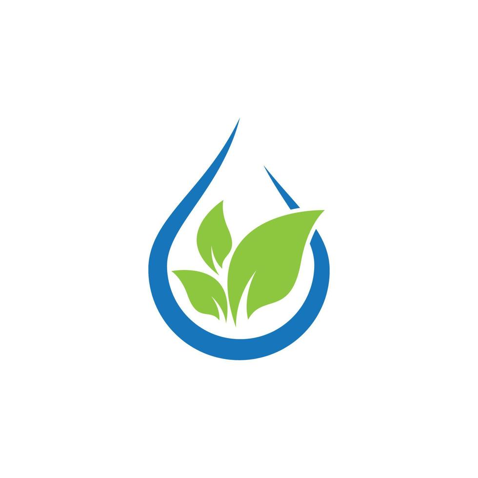 Eco drop symbol vector illustration