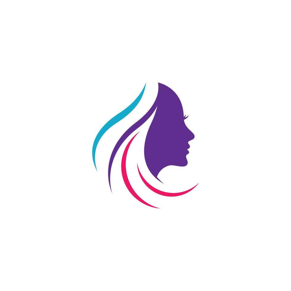 Beauty hair and salon logo vector