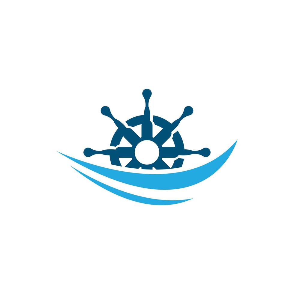 Steering ship vector icon