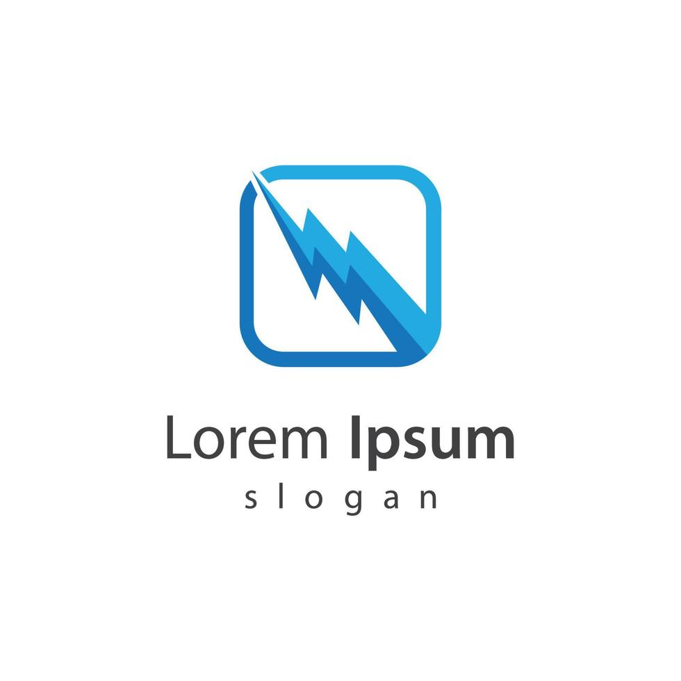 Lightning logo images vector