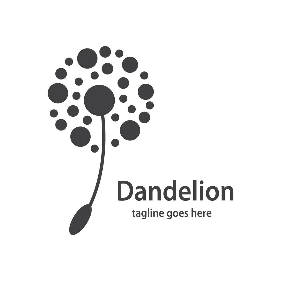 Dandelion symbol vector icon