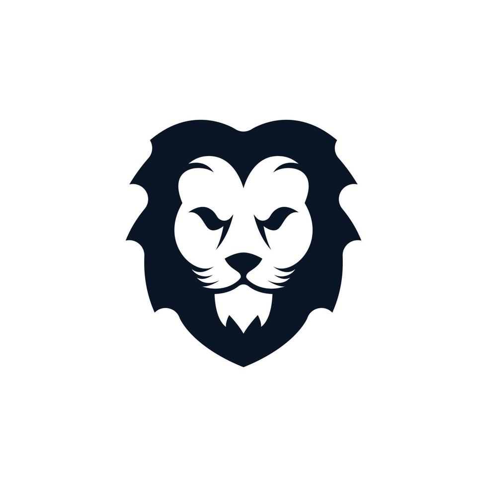 Lion head vector icon
