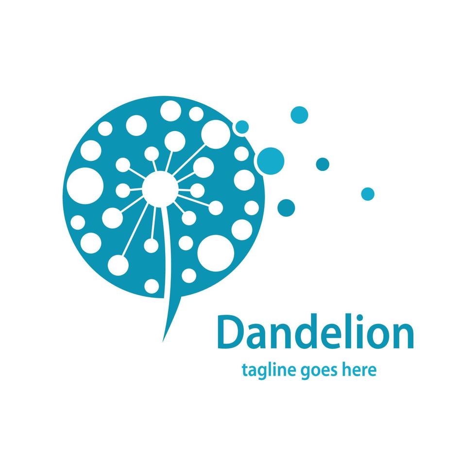Dandelion symbol vector icon