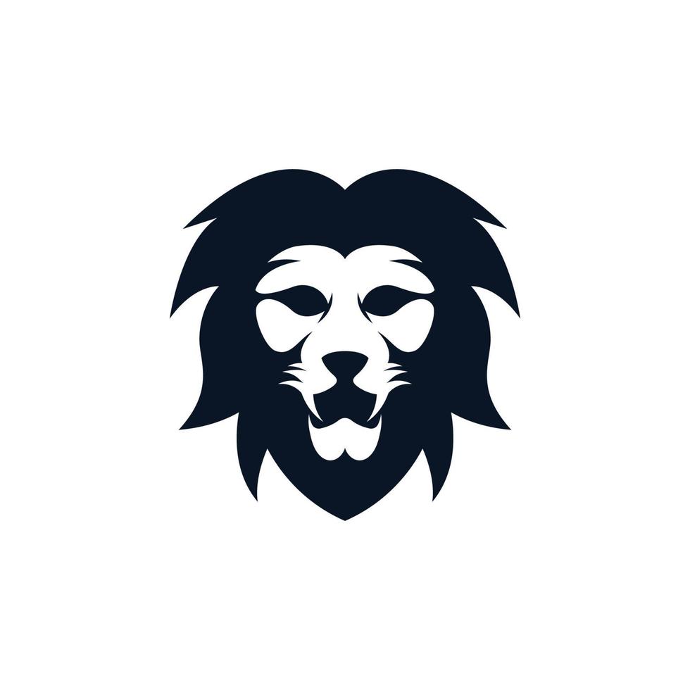 Lion head vector icon