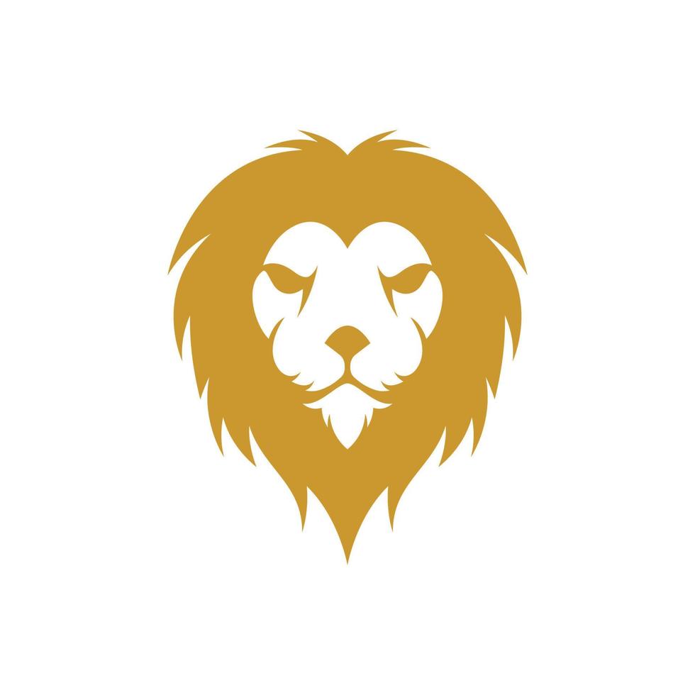icono de vector de cabeza de león