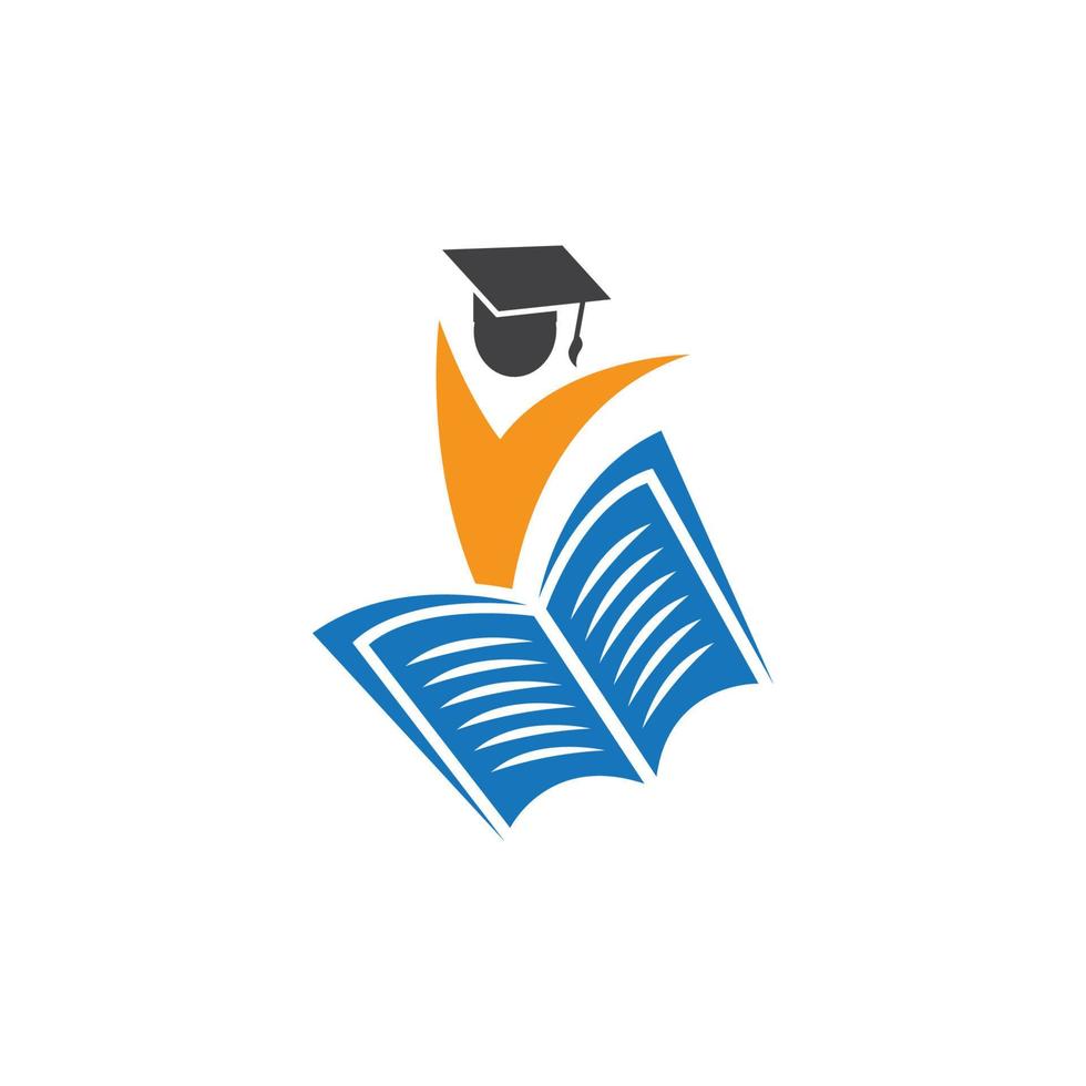 Smart education icon vector