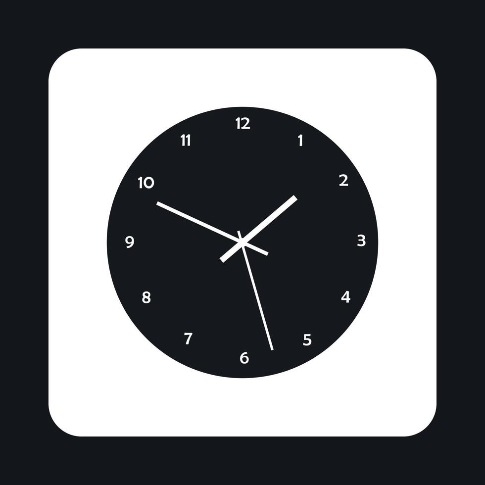 Mechanical watch icon, simple style vector