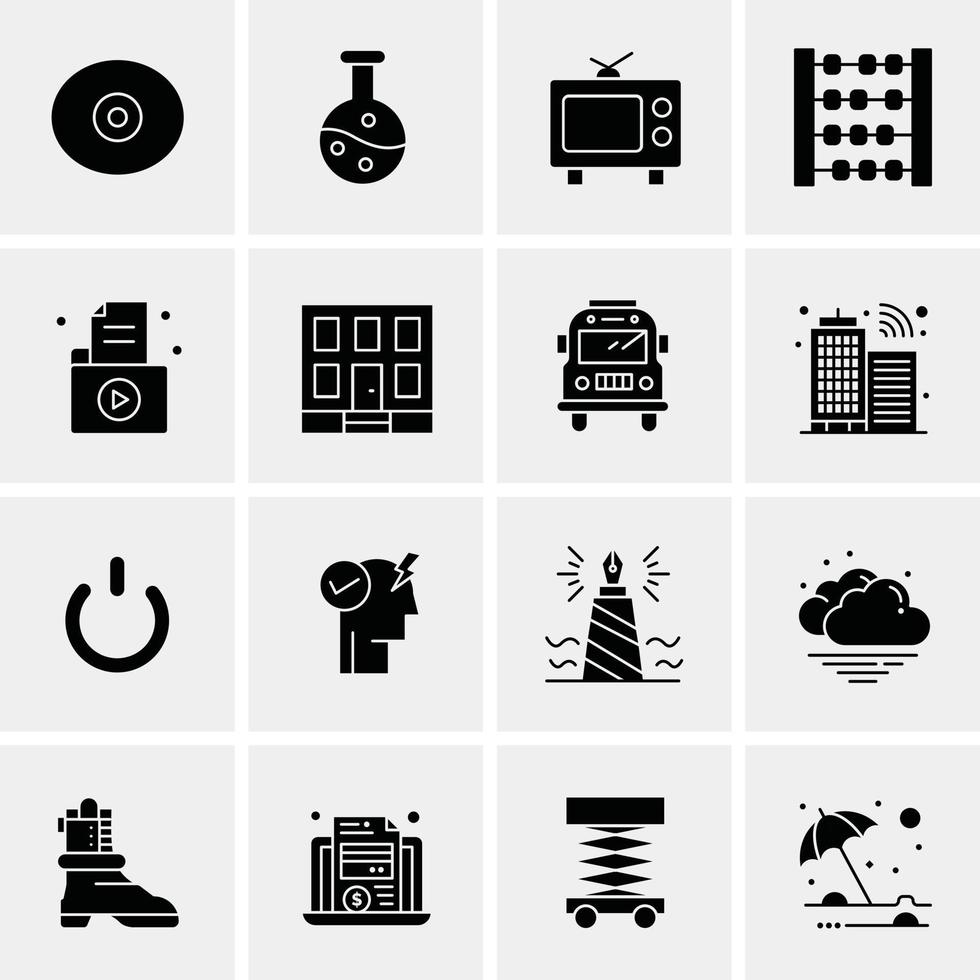 16 Business Universal Icons Vector Creative Icon Illustration to use in web and Mobile Related project