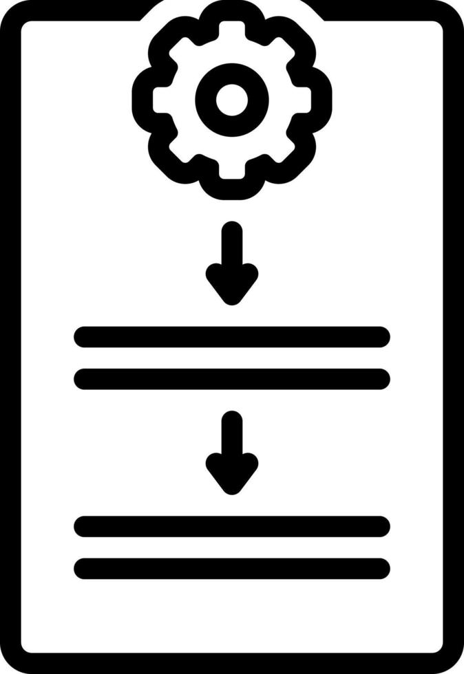 line icon for procedure vector