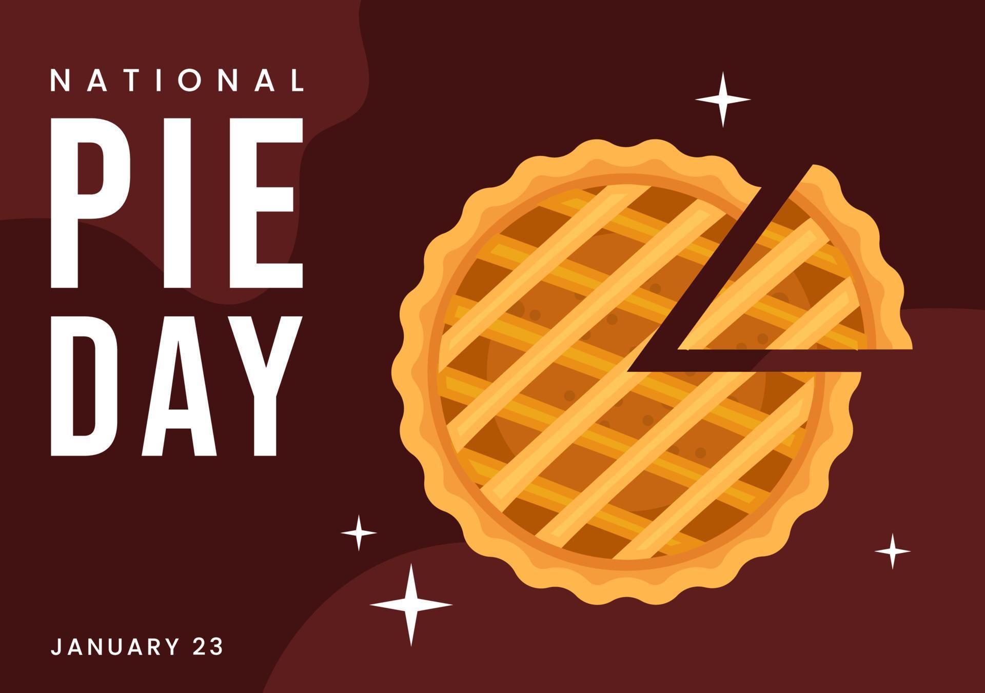 National Pie Day on January 23 with Food Consisting of Pastry Shells and Various Fillings in