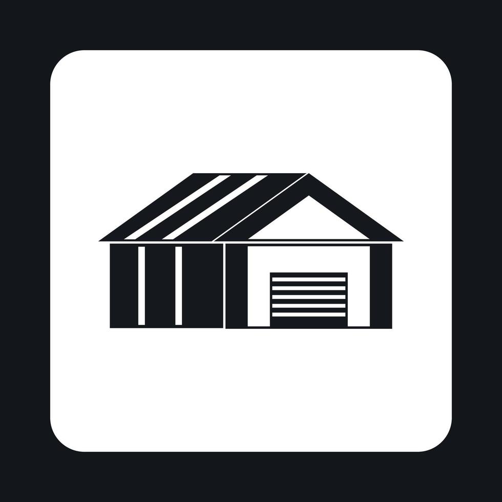 Barn icon in simple style vector