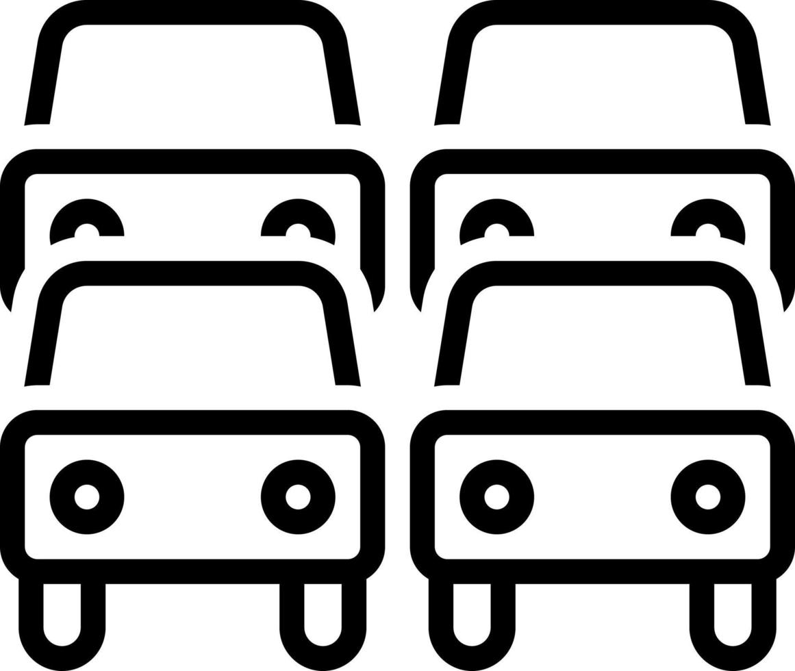 line icon for traffic vector
