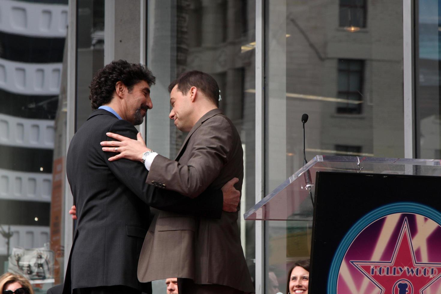 Chuck Lorre and Jon Cryer at the Hollywood Walk of Fame Ceremony for Chuck Lorre TV Writer and Producer in Los Angeles,CA on March 12, 2009 photo