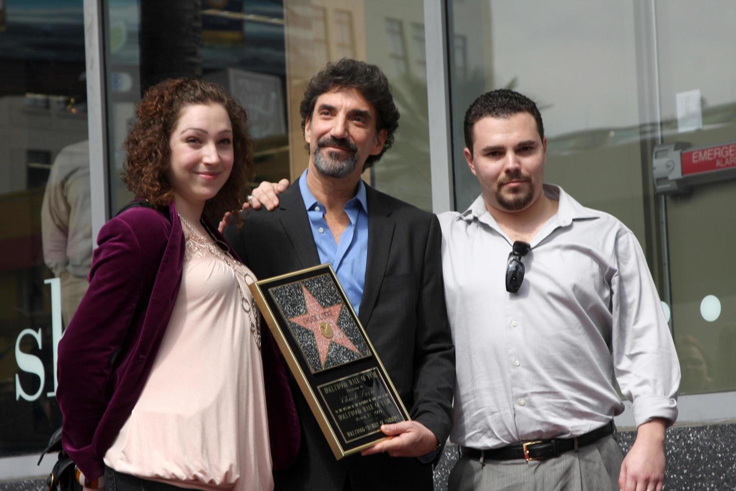 Chuck Lorre and children at the Hollywood Walk of Fame Ceremony for Chuck Lorre TV Writer and Producer in Los Angeles,CA on March 12, 2009 photo