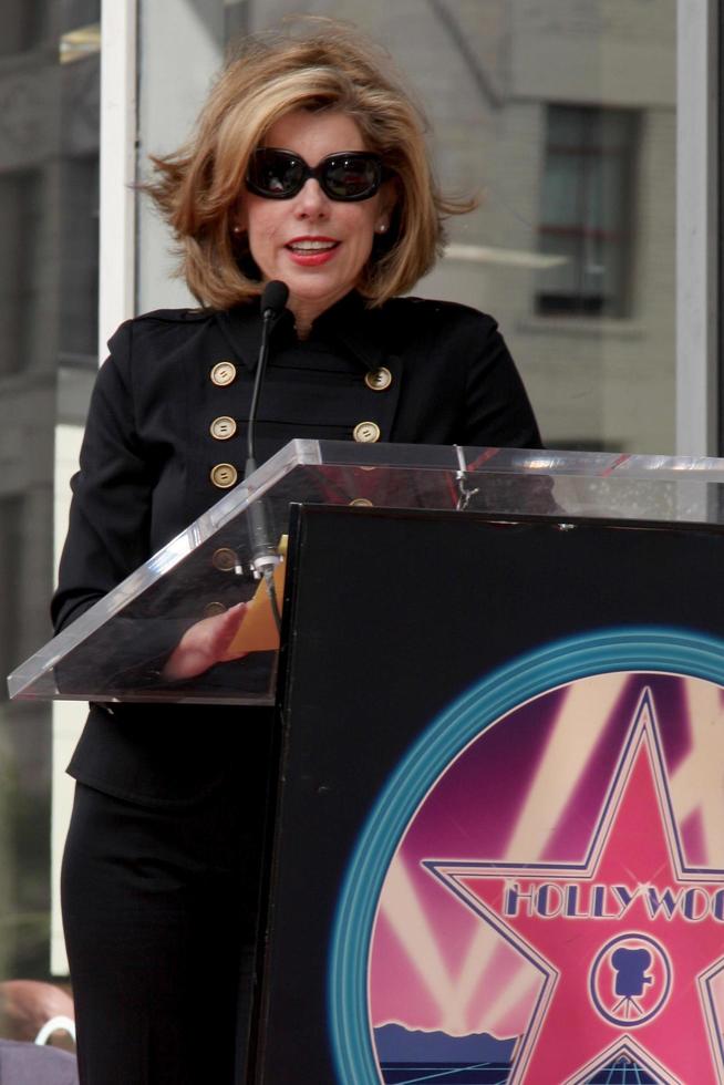 Christine Baranski at the Hollywood Walk of Fame Ceremony for Chuck Lorre TV Writer and Producer in Los Angeles,CA on March 12, 2009 photo