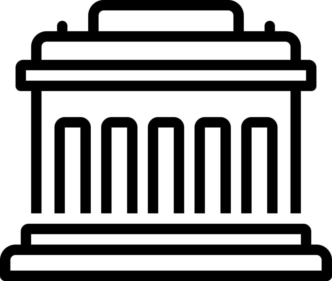 line icon for museum vector