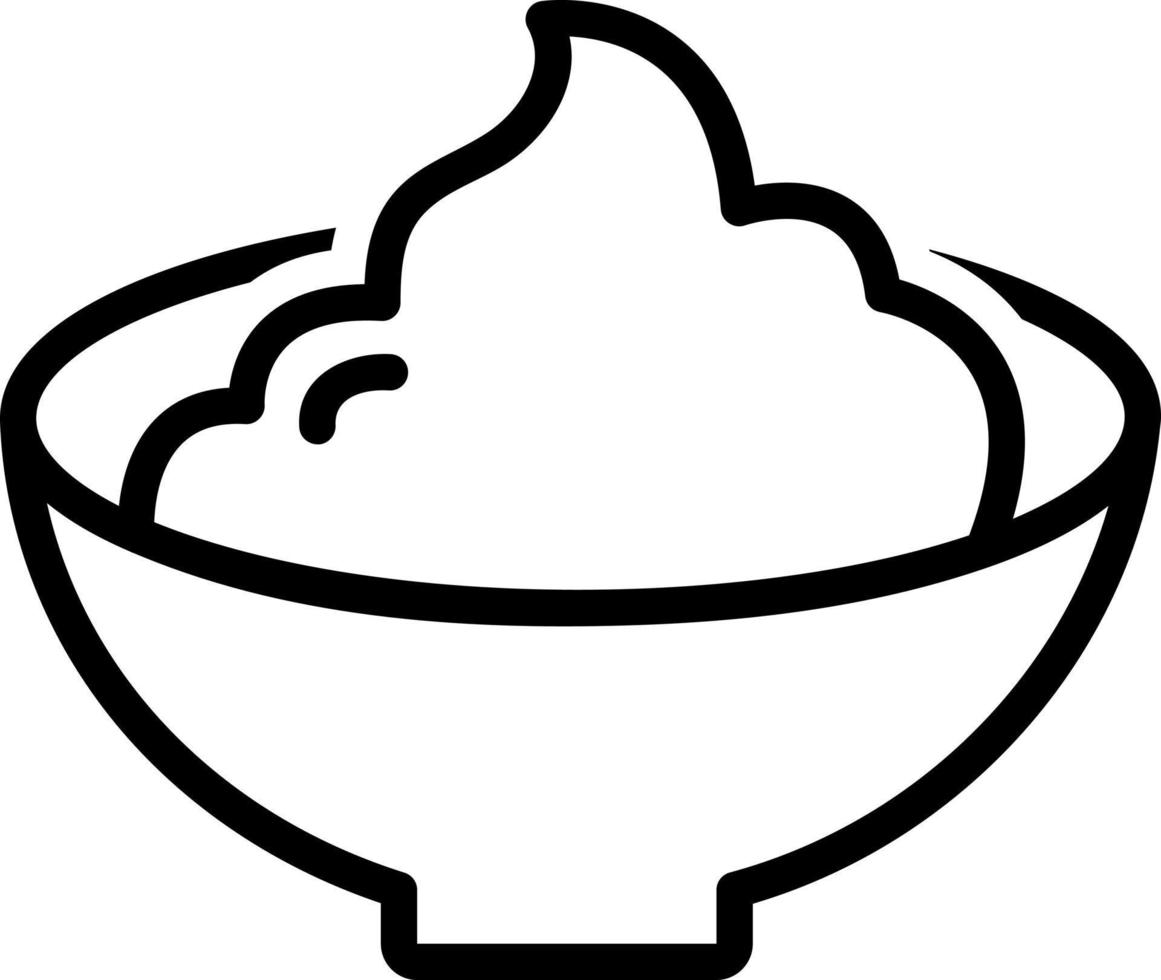 line icon for cream vector