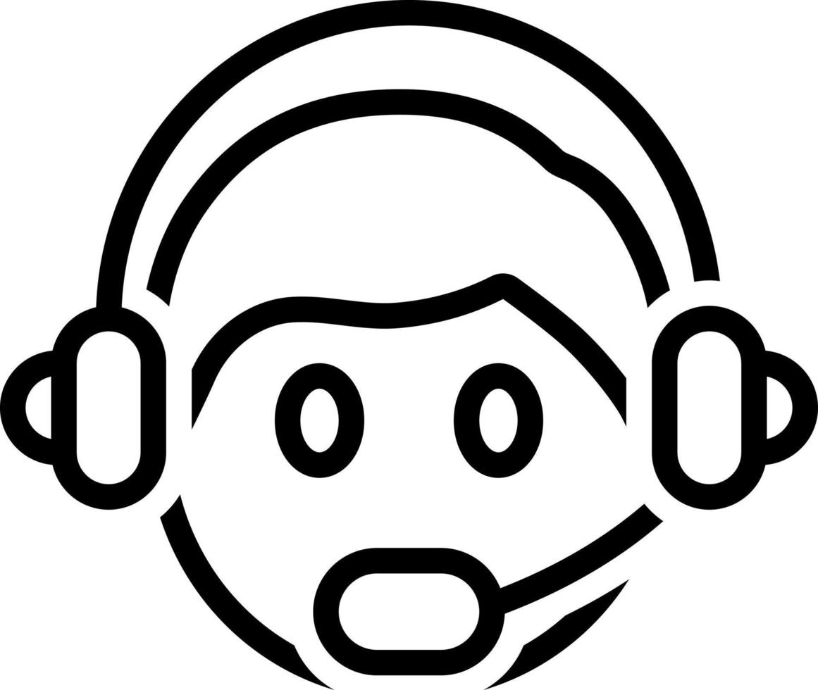 line icon for assistant vector