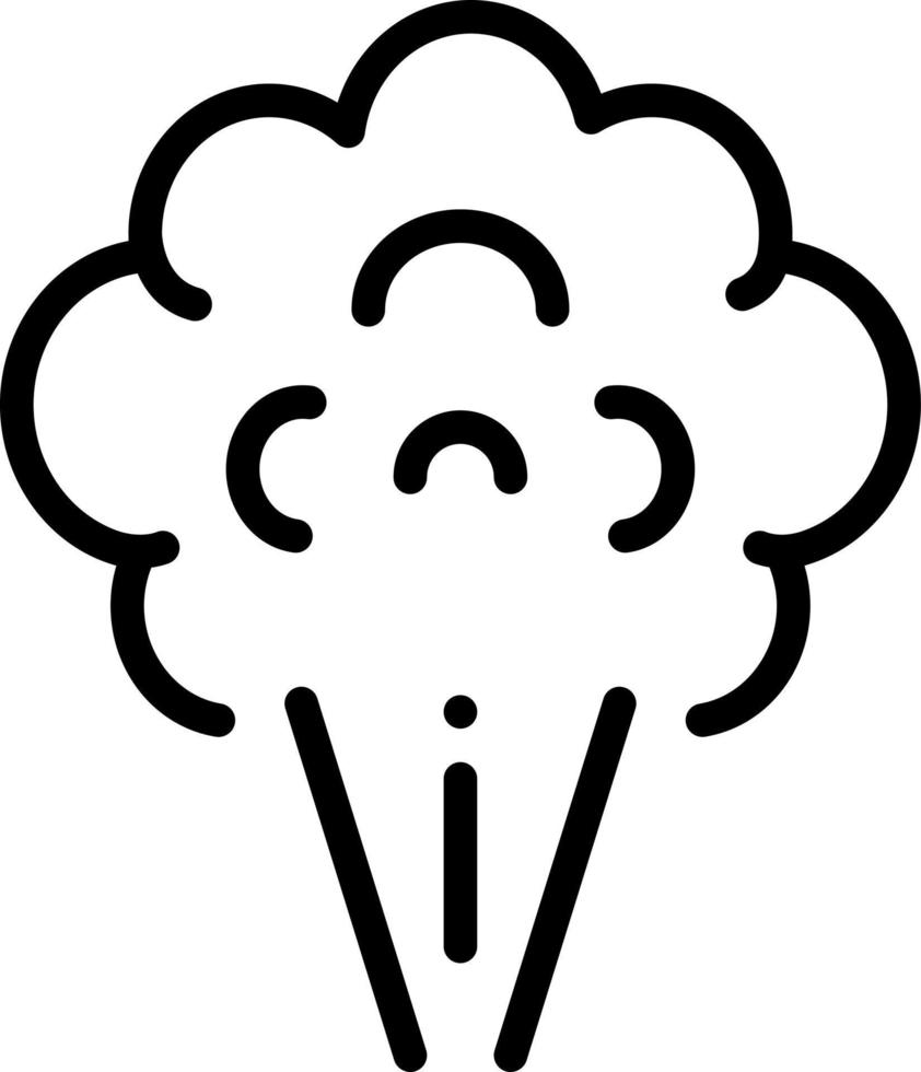 line icon for smoke vector