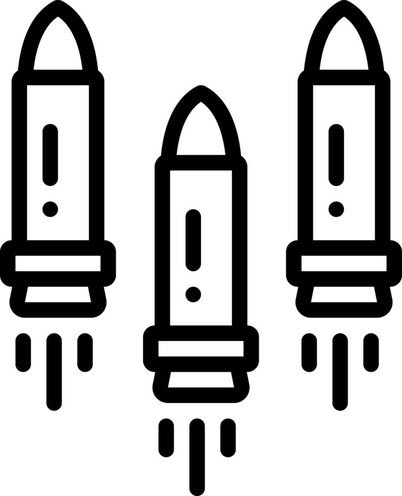 line icon for bullet vector