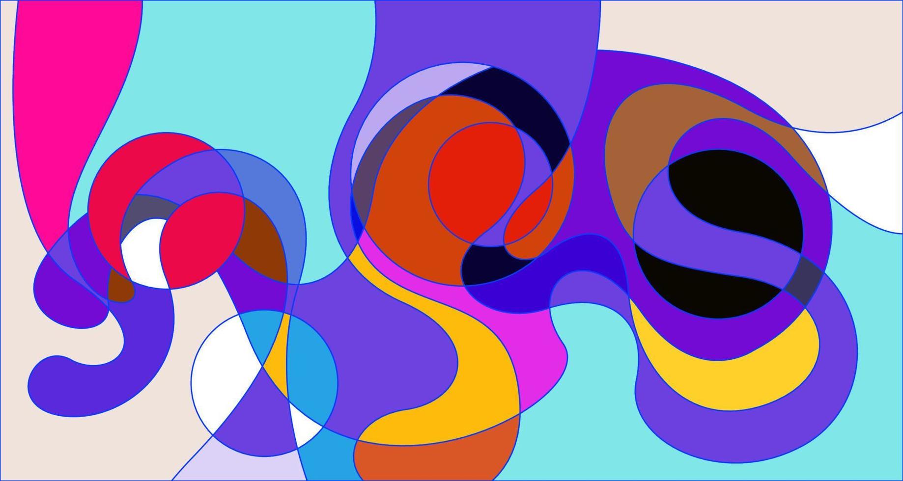 Vector colorful abstract psychedelic liquid and fluid background pattern