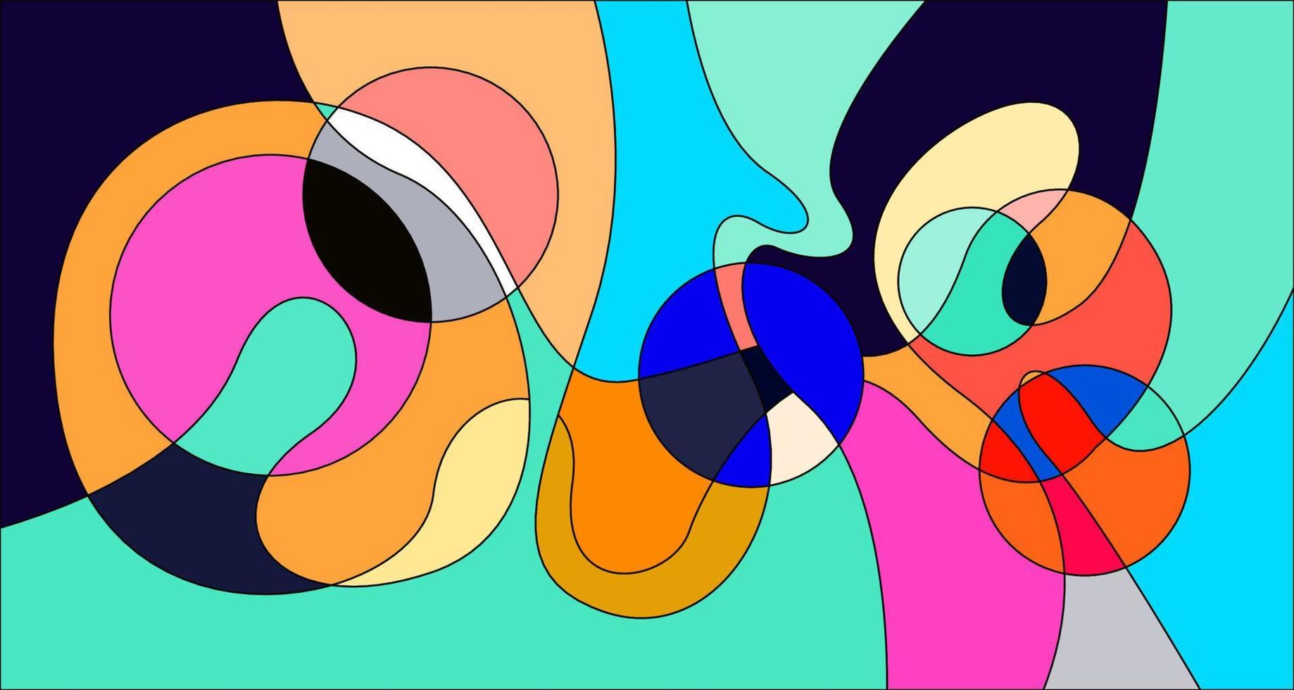 Vector colorido abstracto psicodélico líquido y patrón de fondo fluido