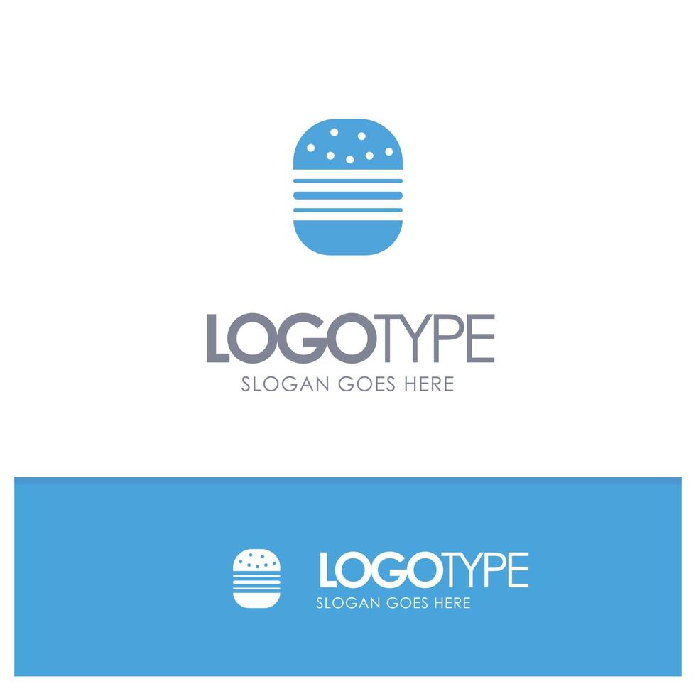 Burger Fast food Fast Food Blue Logo vector