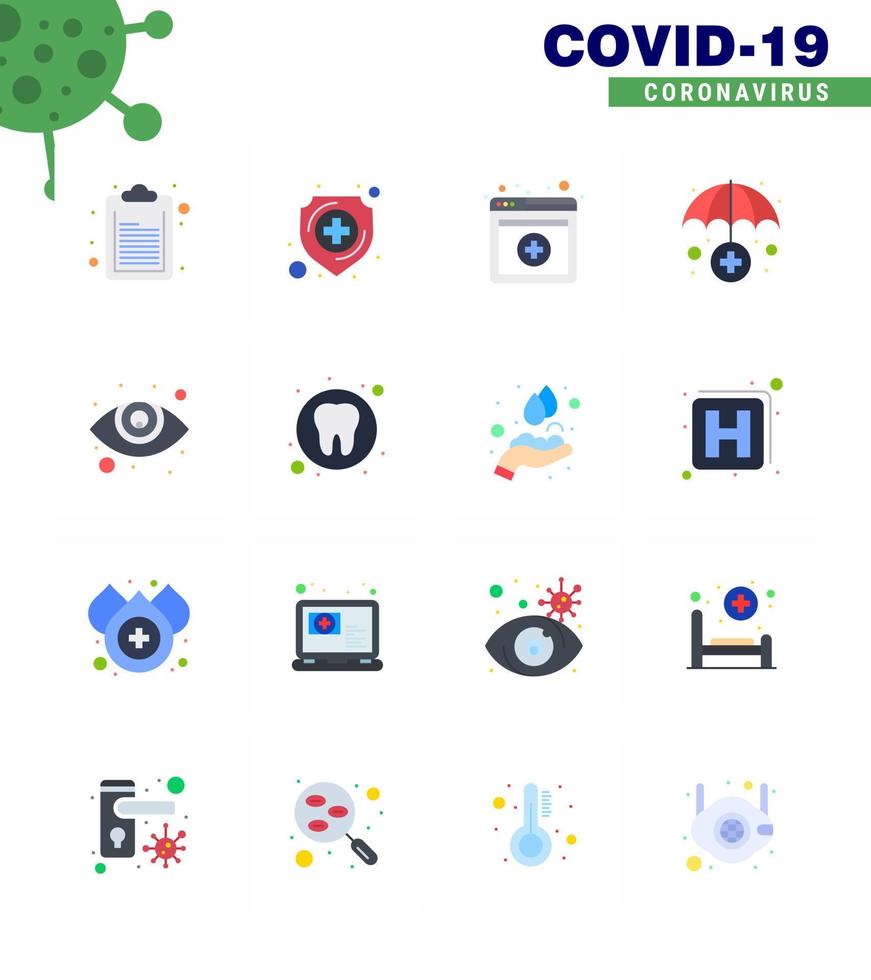 25 Coronavirus Emergency Iconset Blue Design such as health ophthalmology online eyesight medical viral coronavirus 2019nov disease Vector Design Elements