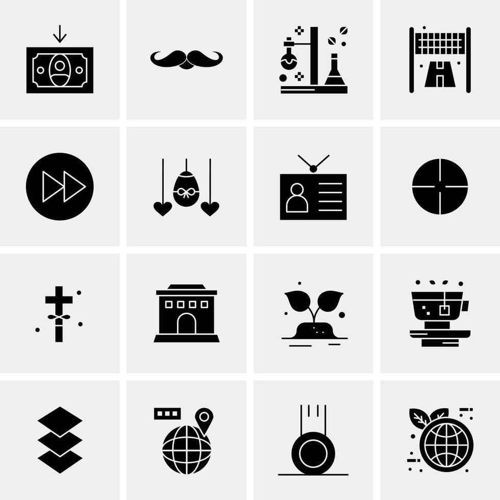 16 Business Universal Icons Vector Creative Icon Illustration to use in web and Mobile Related project