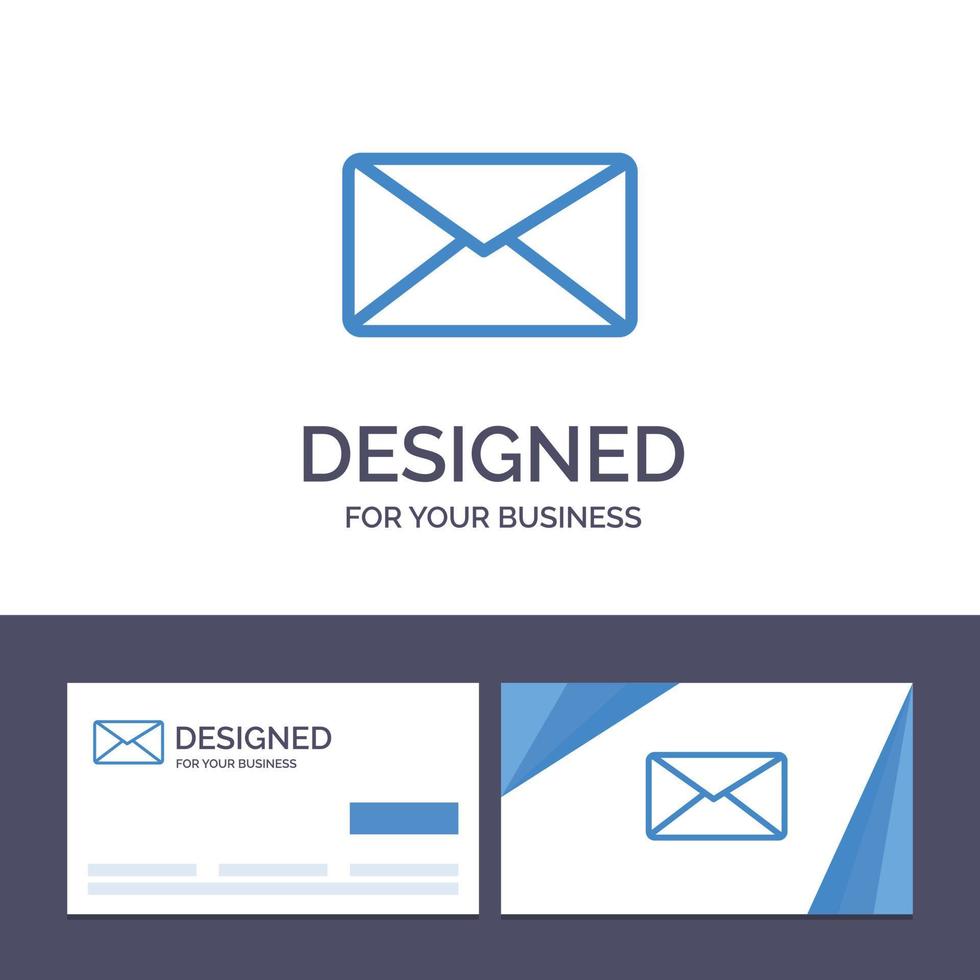 Creative Business Card and Logo template Mail Email User Interface Vector Illustration