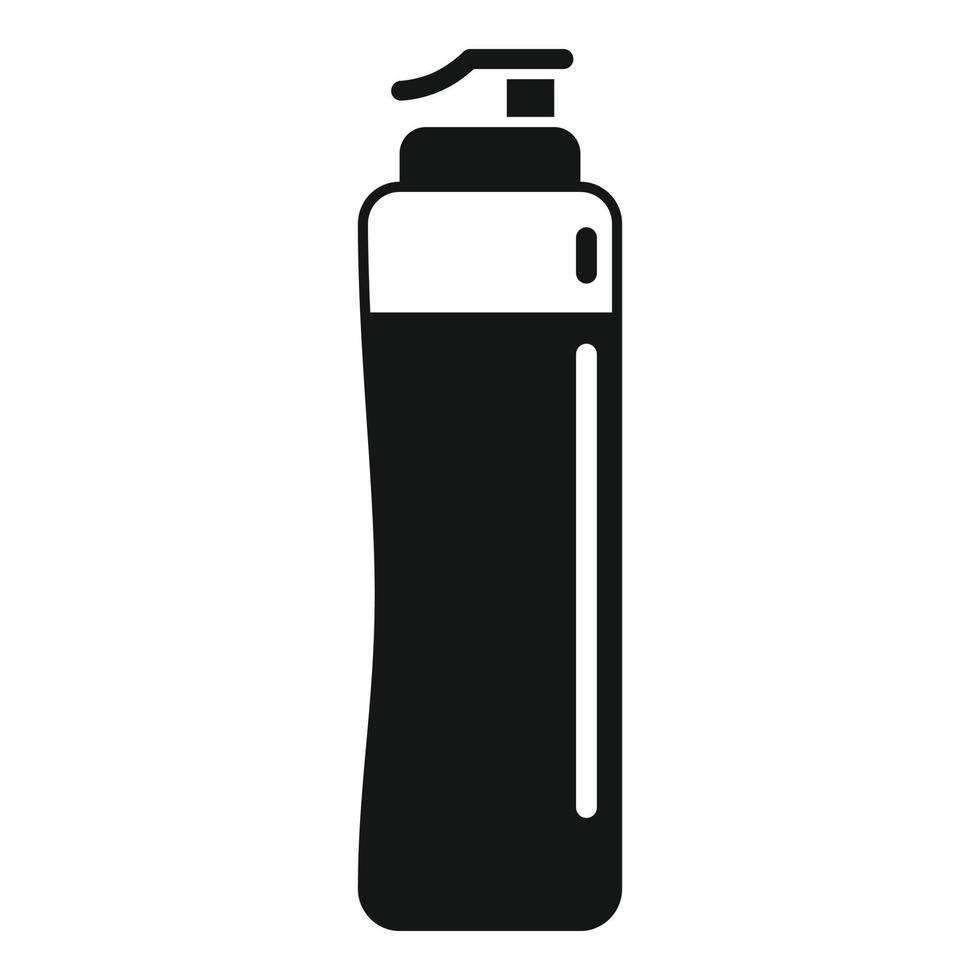 Gym water bottle icon, simple style vector