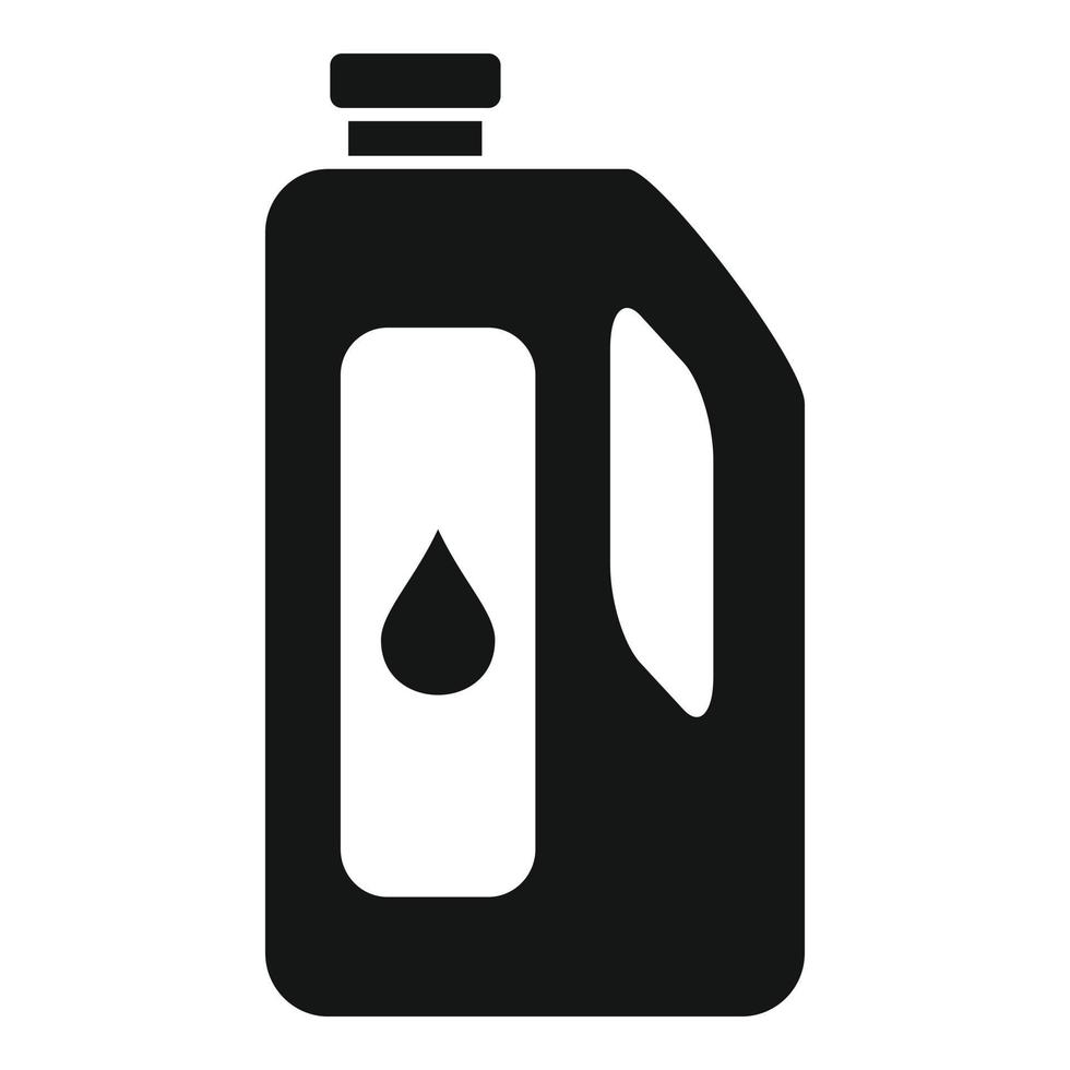 icono de botella de limpieza en seco, estilo simple vector