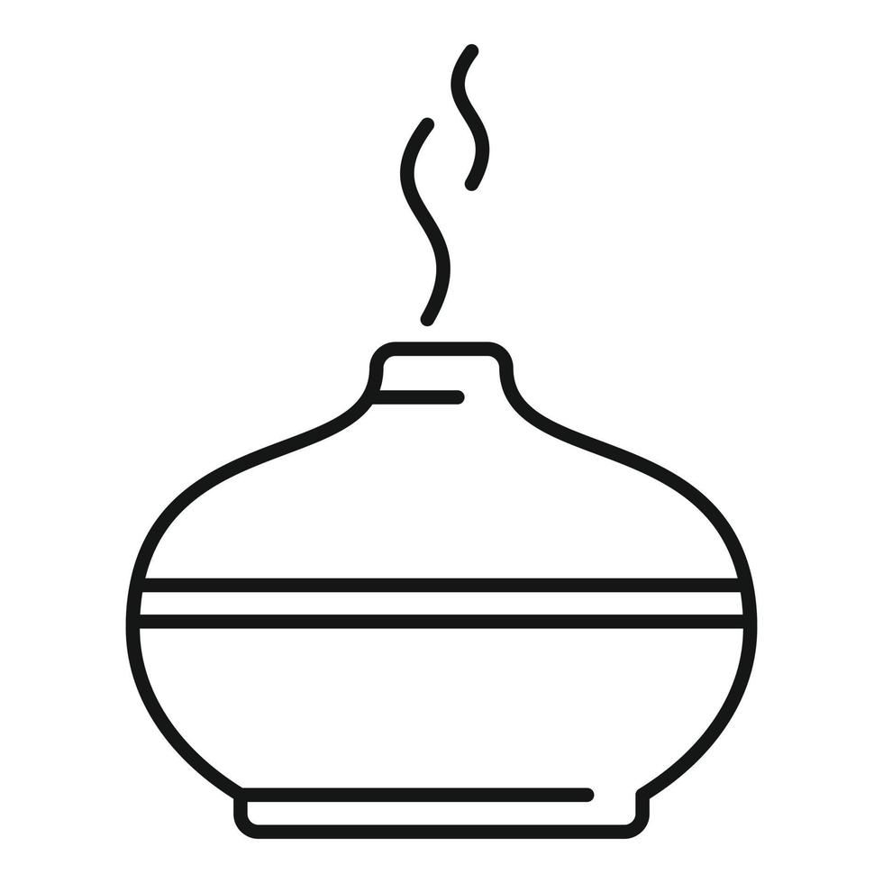 Aromatherapy diffuser icon, outline style vector