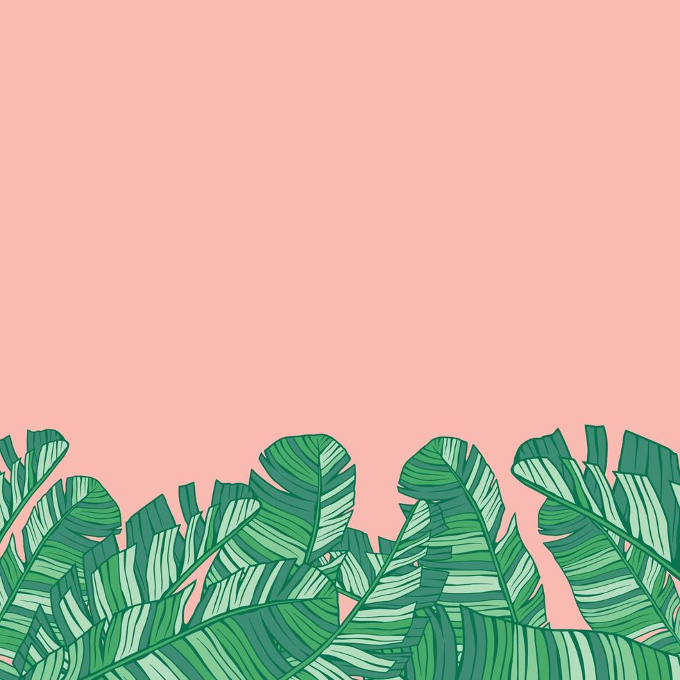 ilustración dibujada a mano de plantas y flores de belleza en estilo de arte de línea colorida para fondo, patrón floral, invitaciones e impresión de tela vector