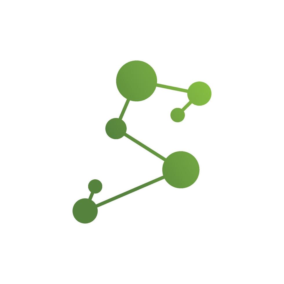 Molecule logo illustration vector template