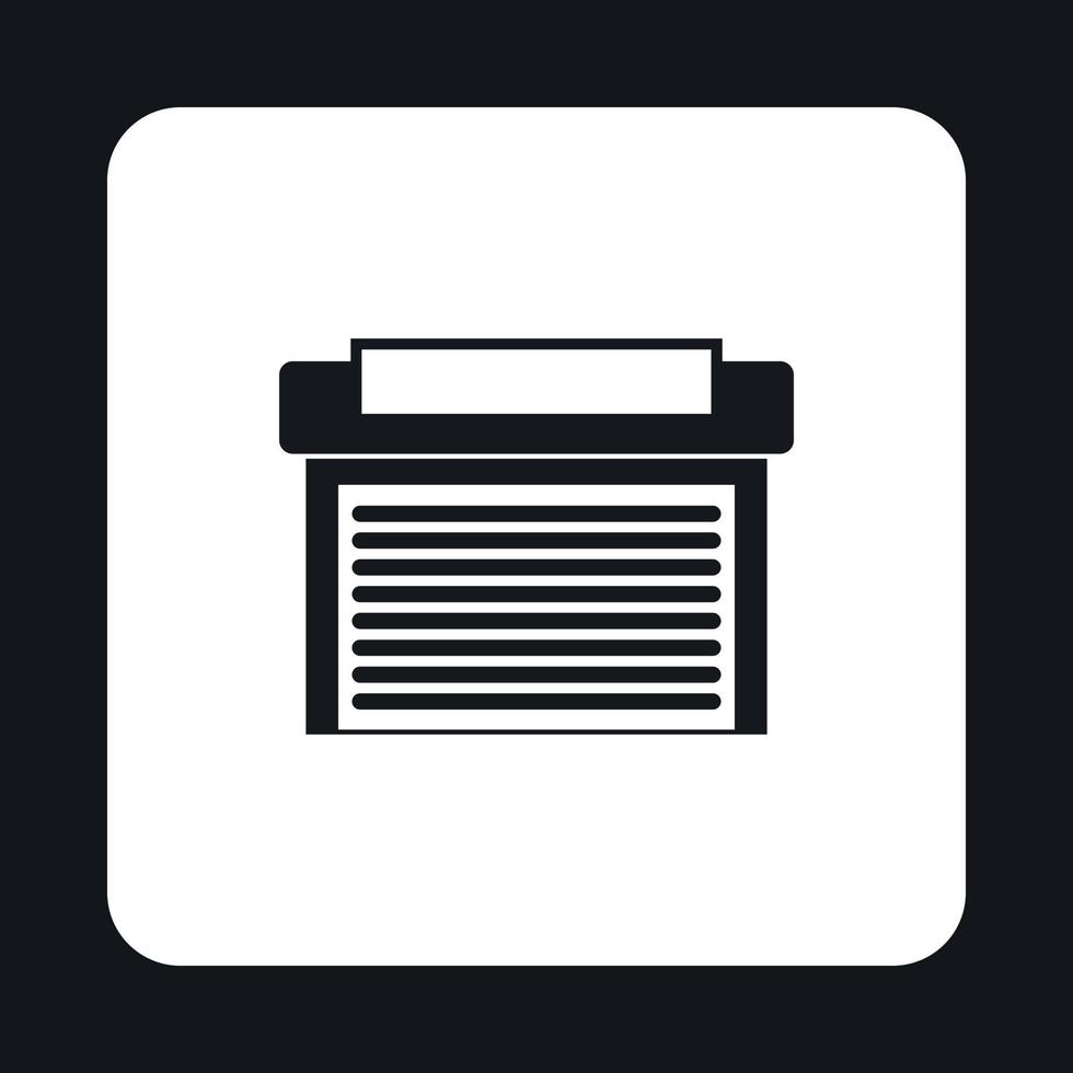 Garage icon in simple style vector