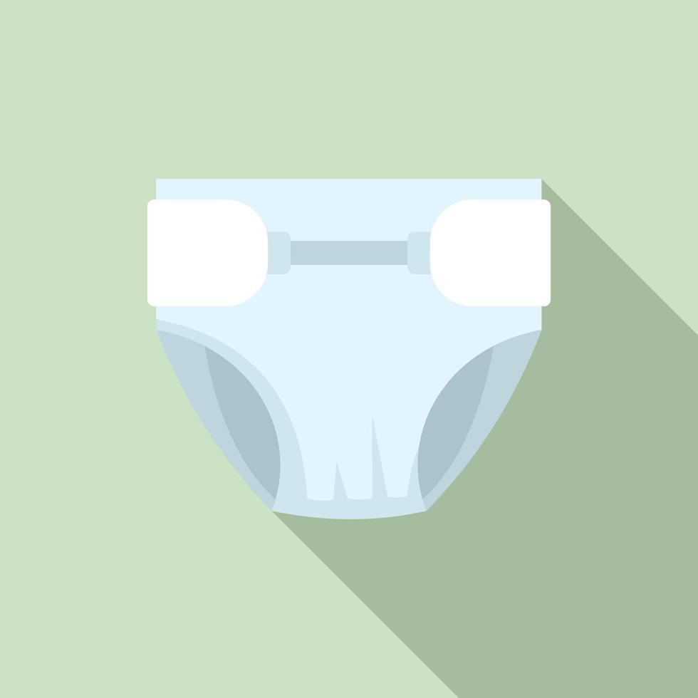 Soft material diaper icon, flat style vector