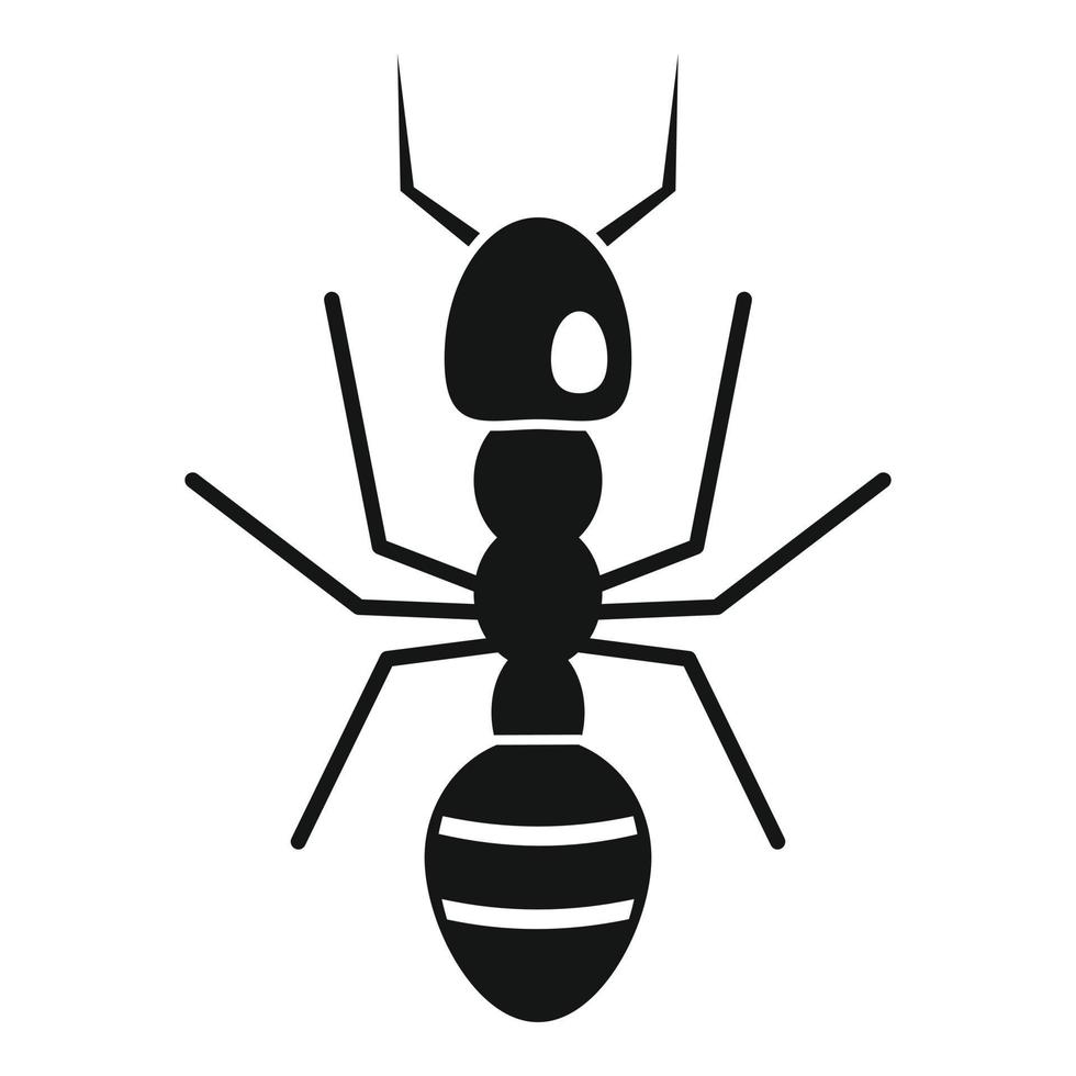 Farmer ant icon, simple style vector