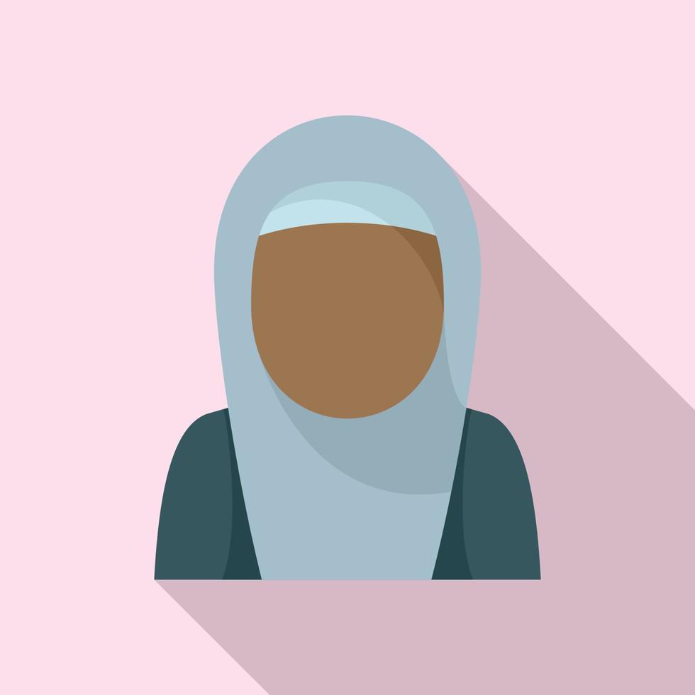 Immigrant woman icon, flat style vector