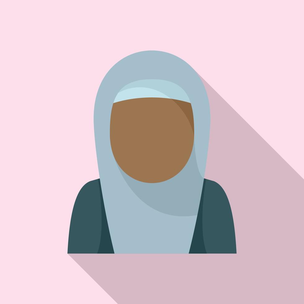 icono de mujer inmigrante, tipo plano vector