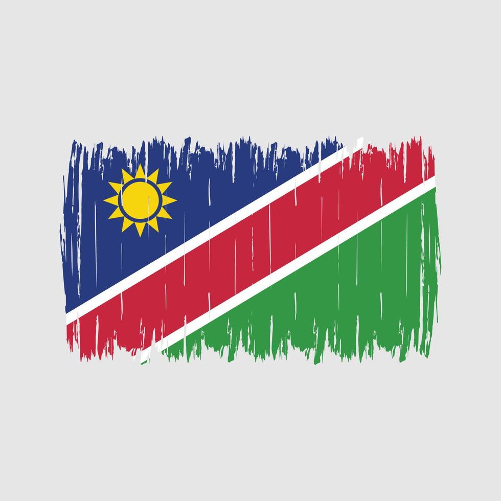 cepillo de bandera de namibia vector